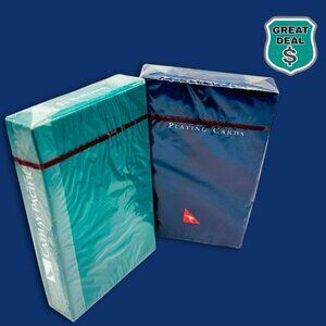 Cathy Pacific & Qantas Airlines Blue Pack Collectable Aviation Playing Cards NEW